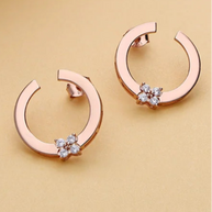 Semi Bloom Studs in 92.5 Silver