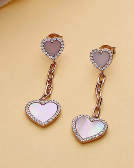 Heart Drift Drops in 92.5 Silver