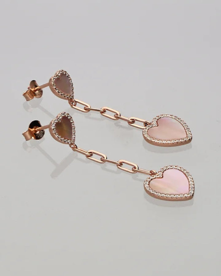 Heart Drift Drops in 92.5 Silver