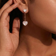 Heart Drift Drops in 92.5 Silver