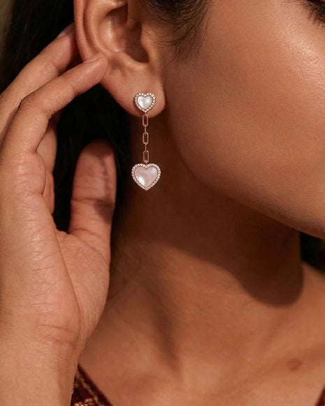 Heart Drift Drops in 92.5 Silver