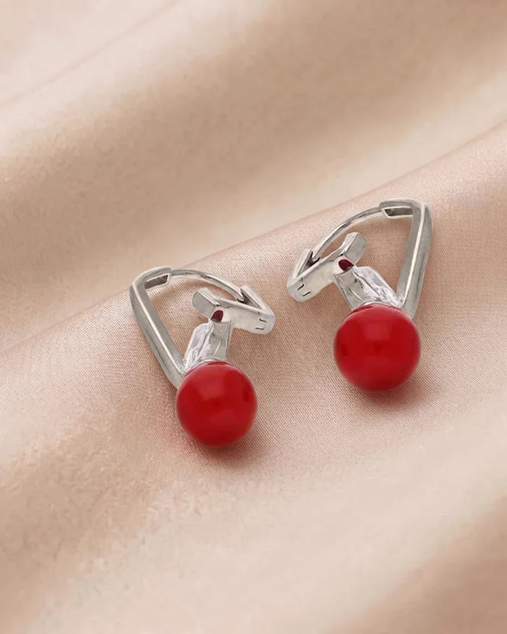 Red Loops in 92.5 Silver
