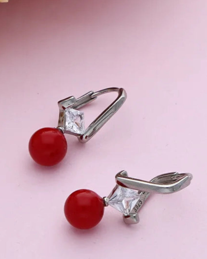 Red Loops in 92.5 Silver