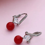 Red Loops in 92.5 Silver