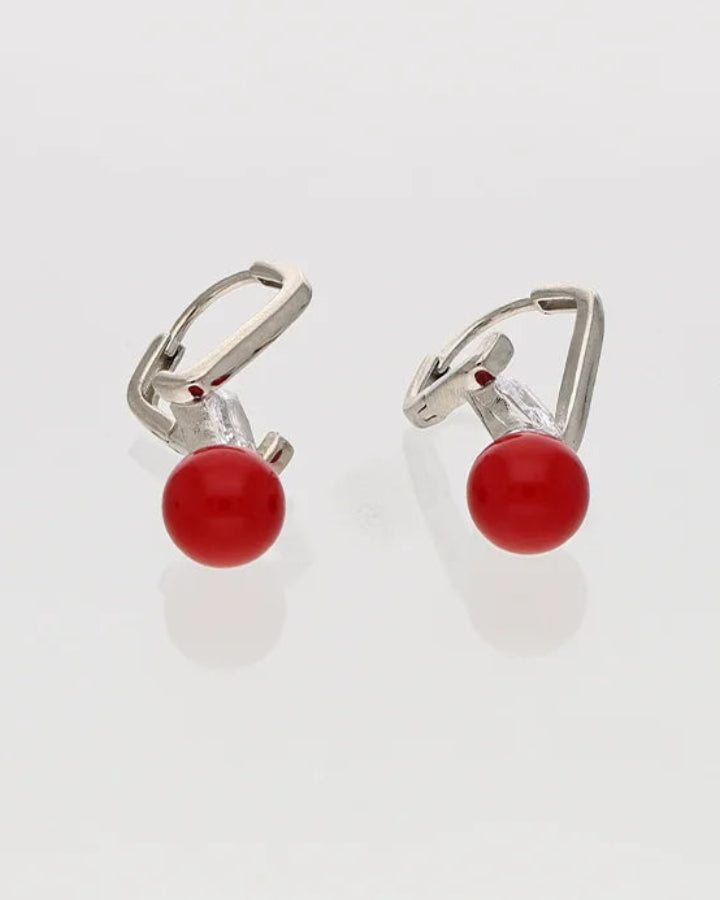 Red Loops in 92.5 Silver