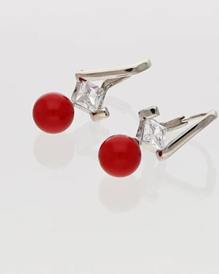 Red Loops in 92.5 Silver
