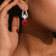 Red Loops in 92.5 Silver