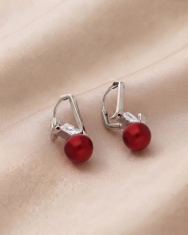 Maroon Loops in 92.5 Silver