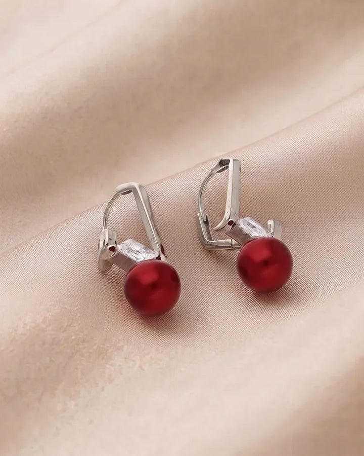 Maroon Loops in 92.5 Silver