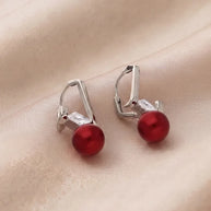 Maroon Loops in 92.5 Silver