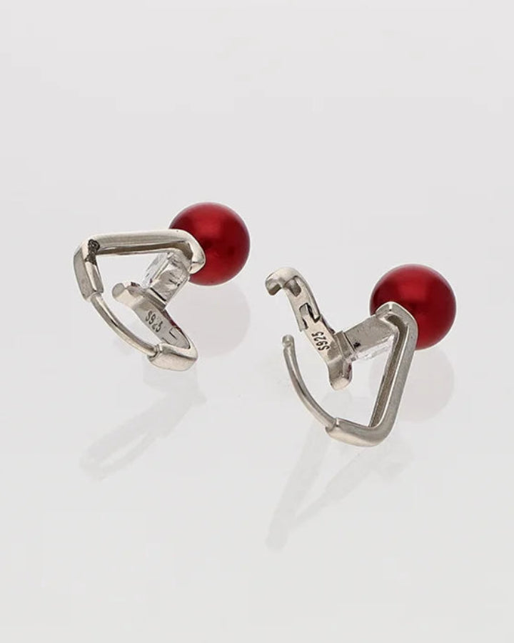 Maroon Loops in 92.5 Silver