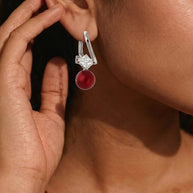 Maroon Loops in 92.5 Silver