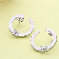 Florin Hoops in 92.5 Silver