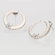 Florin Hoops in 92.5 Silver