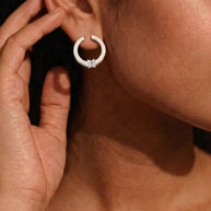 Florin Hoops in 92.5 Silver