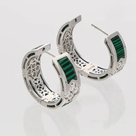 Baliere Hoops in 92.5 Silver