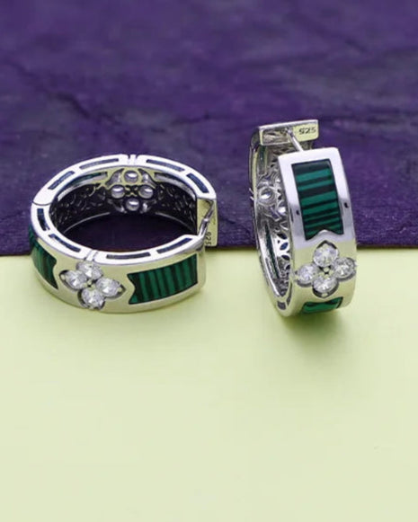 Baliere Hoops in 92.5 Silver