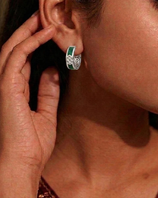 Baliere Hoops in 92.5 Silver