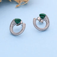 Lunara Moon Studs in 92.5 Silver