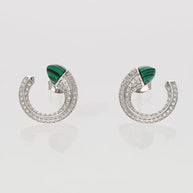 Lunara Moon Studs in 92.5 Silver