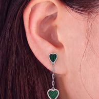 Heartlet Earrings in 92.5 Silver