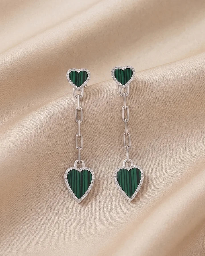 Heartlet Earrings in 92.5 Silver