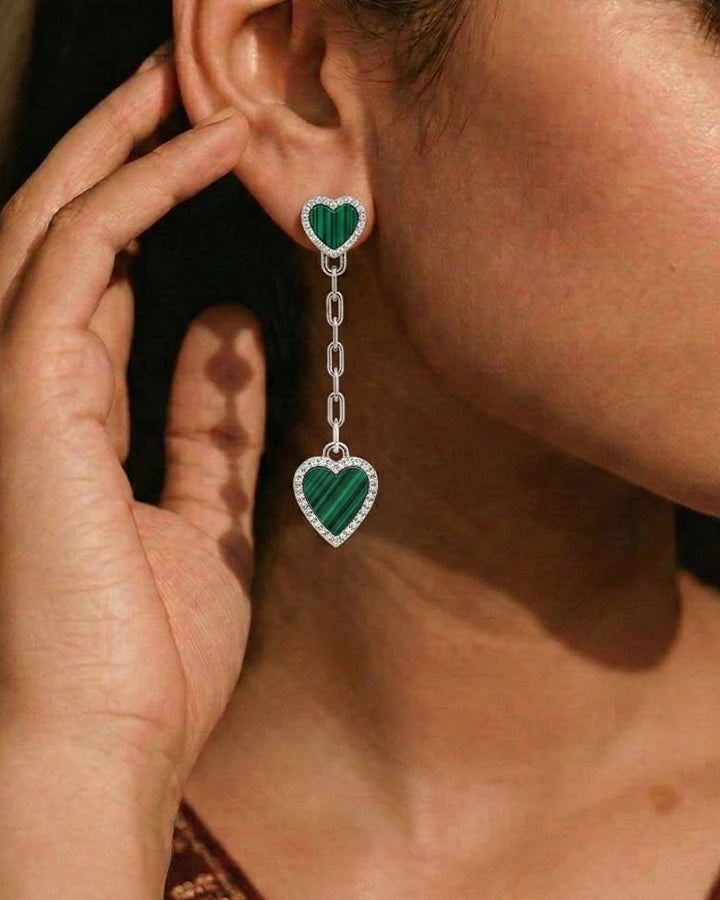 Heartlet Earrings in 92.5 Silver