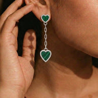 Heartlet Earrings in 92.5 Silver