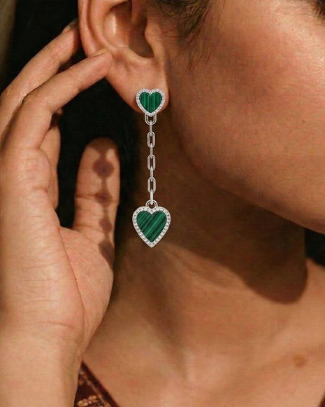 Heartlet Earrings in 92.5 Silver