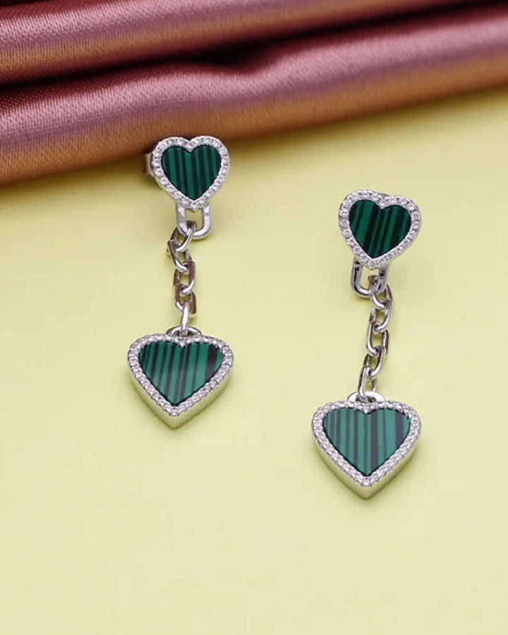Heartlet Earrings in 92.5 Silver