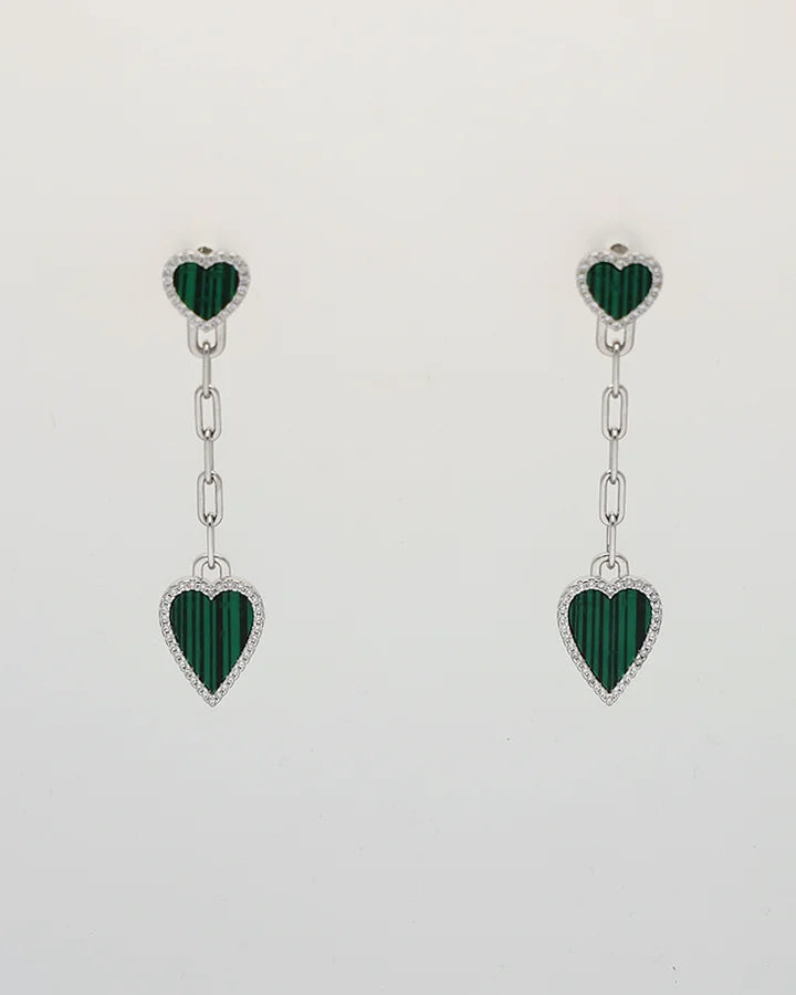 Heartlet Earrings in 92.5 Silver