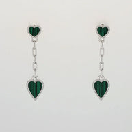 Heartlet Earrings in 92.5 Silver