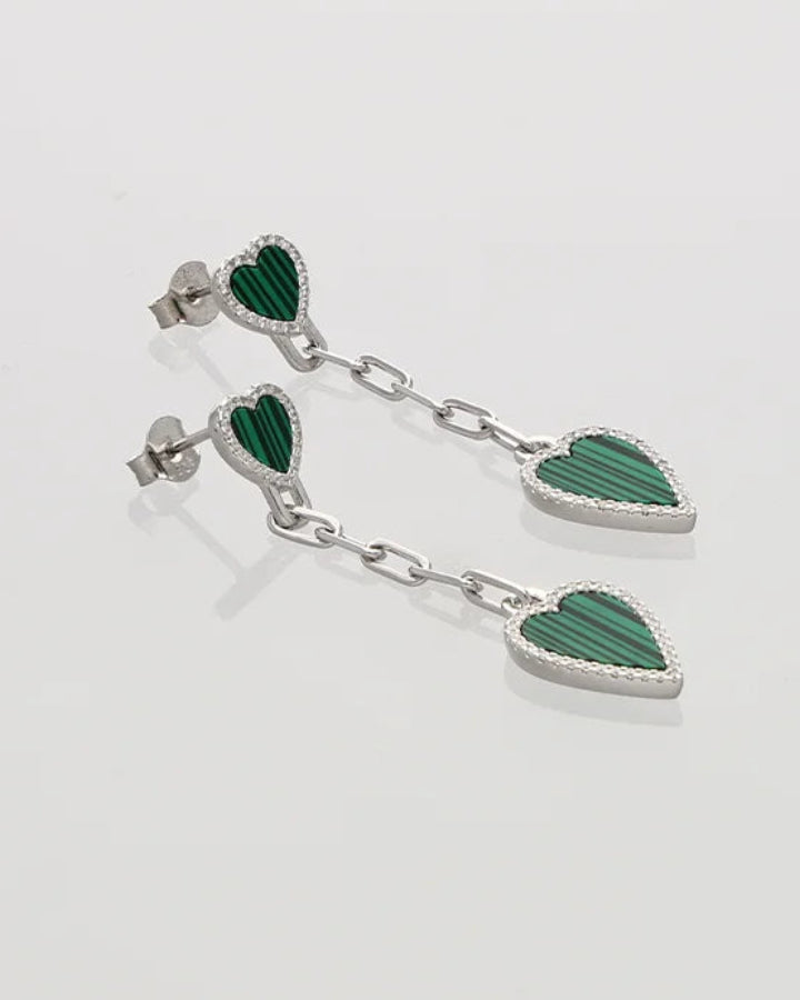 Heartlet Earrings in 92.5 Silver