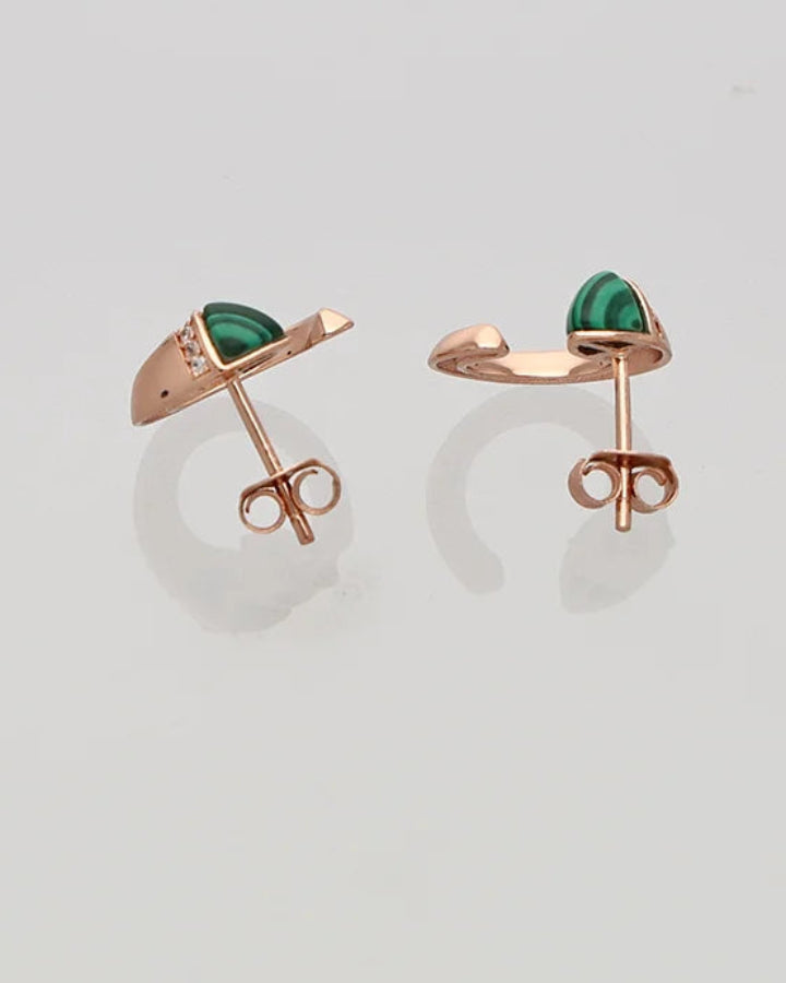 Crescent Studs in 92.5 Silver