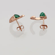 Crescent Studs in 92.5 Silver