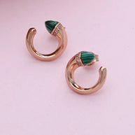 Crescent Studs in 92.5 Silver