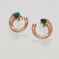 Crescent Studs in 92.5 Silver