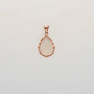 Oval Lace Pendant in 92.5 Silver