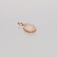 Oval Lace Pendant in 92.5 Silver