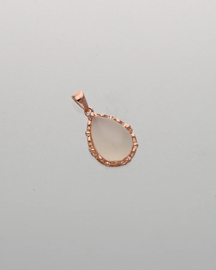 Oval Lace Pendant in 92.5 Silver