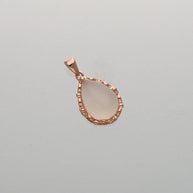 Oval Lace Pendant in 92.5 Silver