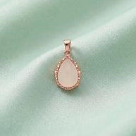 Oval Lace Pendant in 92.5 Silver