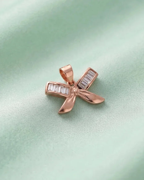Bow Pendant in 92.5 Silver