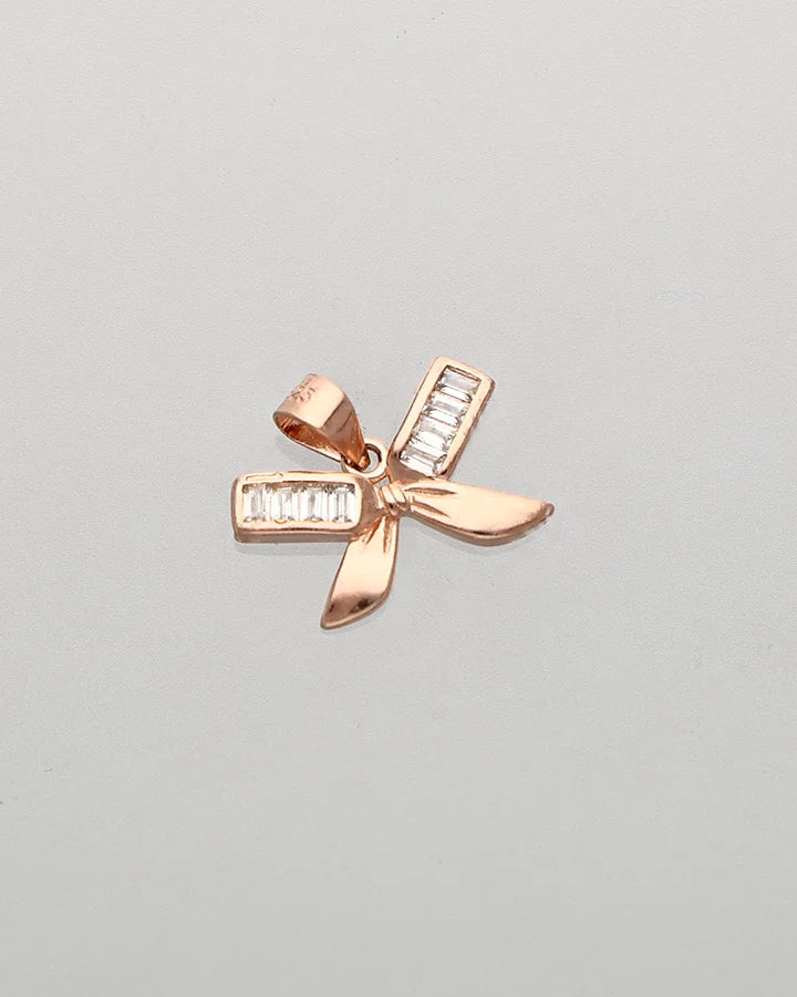 Bow Pendant in 92.5 Silver