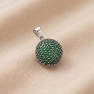 Verden Halo Pendant in 92.5 Silver