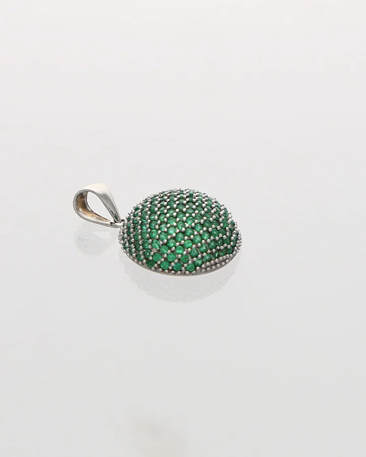 Verden Halo Pendant in 92.5 Silver