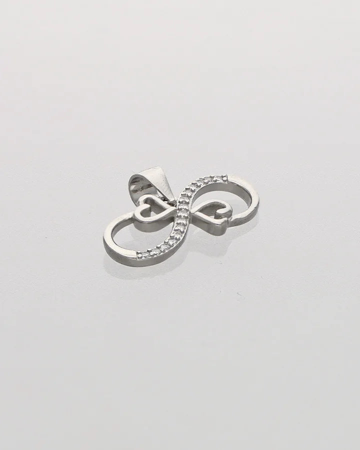 Twin Heart Pendant in 92.5 Silver