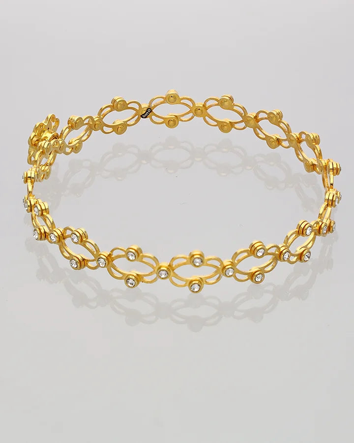Floriva Ring Kada in 92.5 Silver