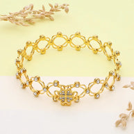 Floriva Ring Kada in 92.5 Silver
