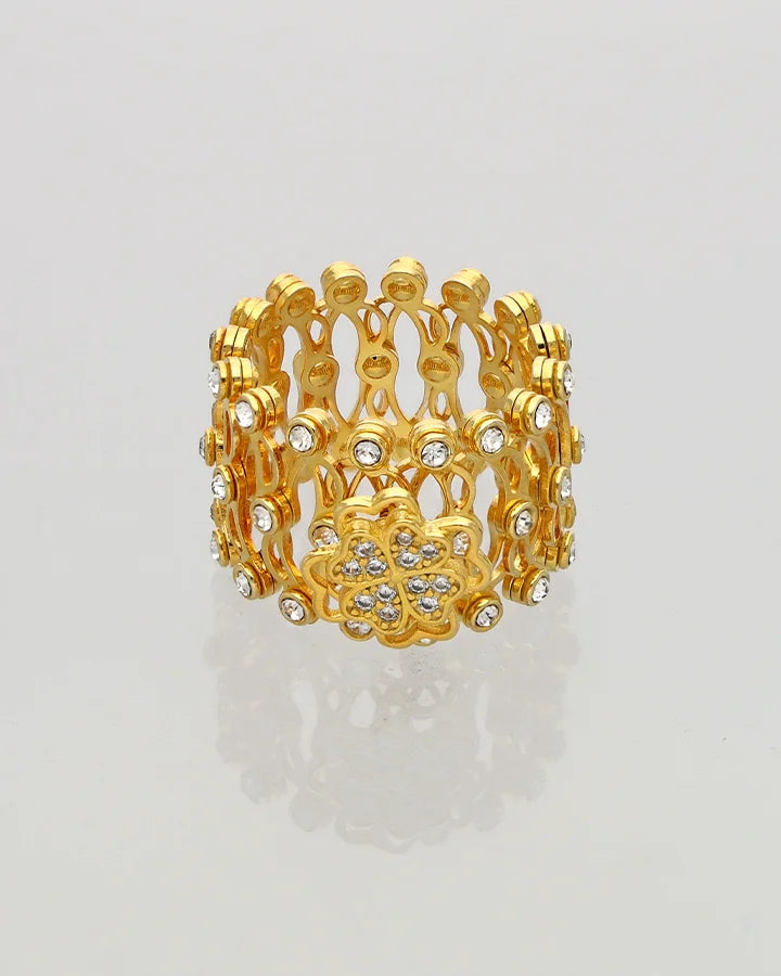 Floriva Ring Kada in 92.5 Silver
